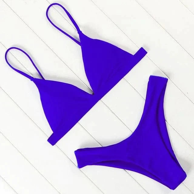 Chelsea - Simple Triangle Bikini — Marine
