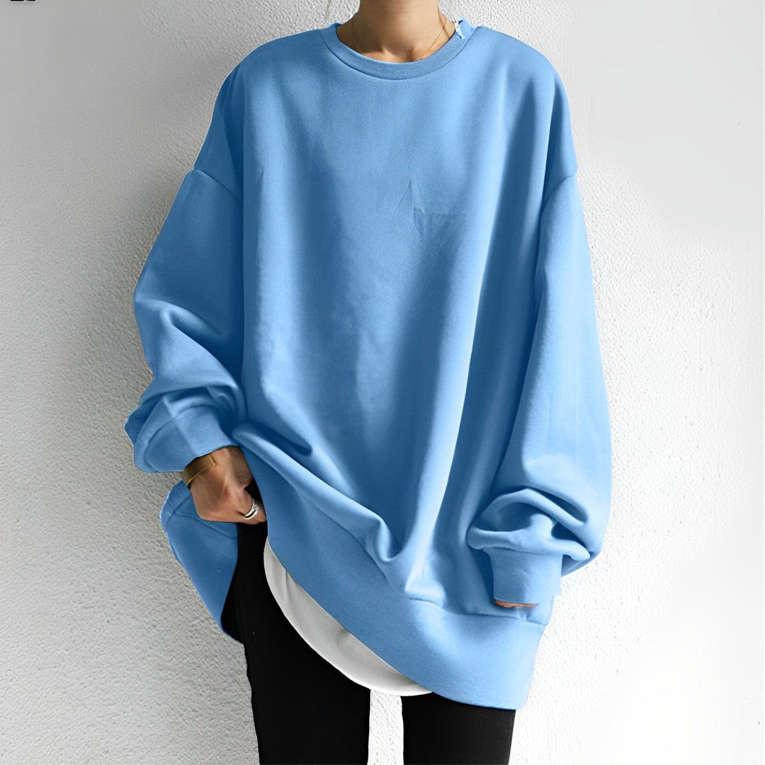 Amelia - Oversized Sweatshirt — Blue