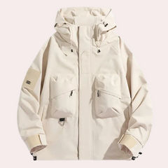 Silas - Hooded Cargo Jacket — Apricot