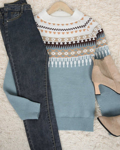 Bernadette - Fair Isle Colour Block Jumper