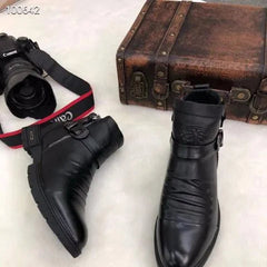 Emmeline - Slouchy Leather Ankle Boots