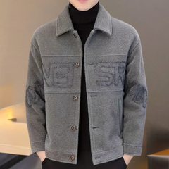 Maxwell - Varsity Jacket with Letters — Grey