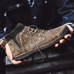 Maureen - Suede Lace up Ankle Shoes
