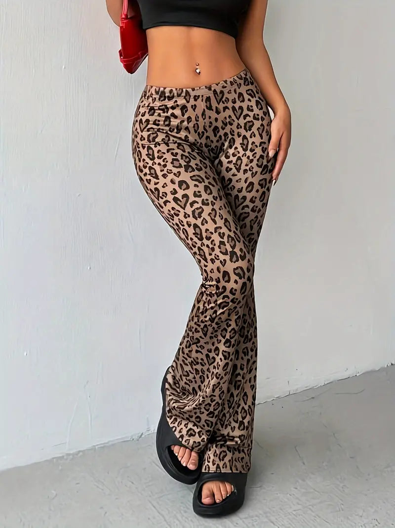 Cora - Leopard Print Flares
