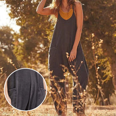 Sarah - Corduroy Pocket Dungarees
