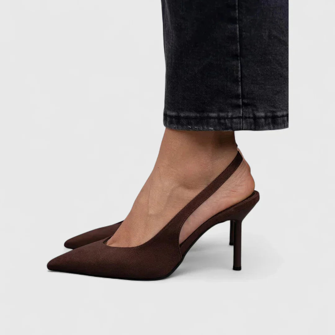 Georgiana - Pointed Slingback Heels