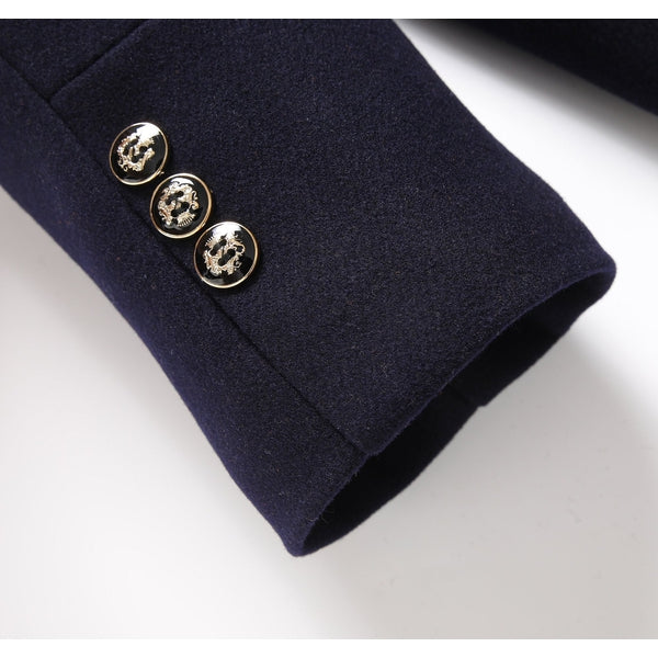 Phillip - Wool Coat with Scarf Collar