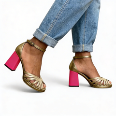 Seraphine - Metallic Platform Sandals
