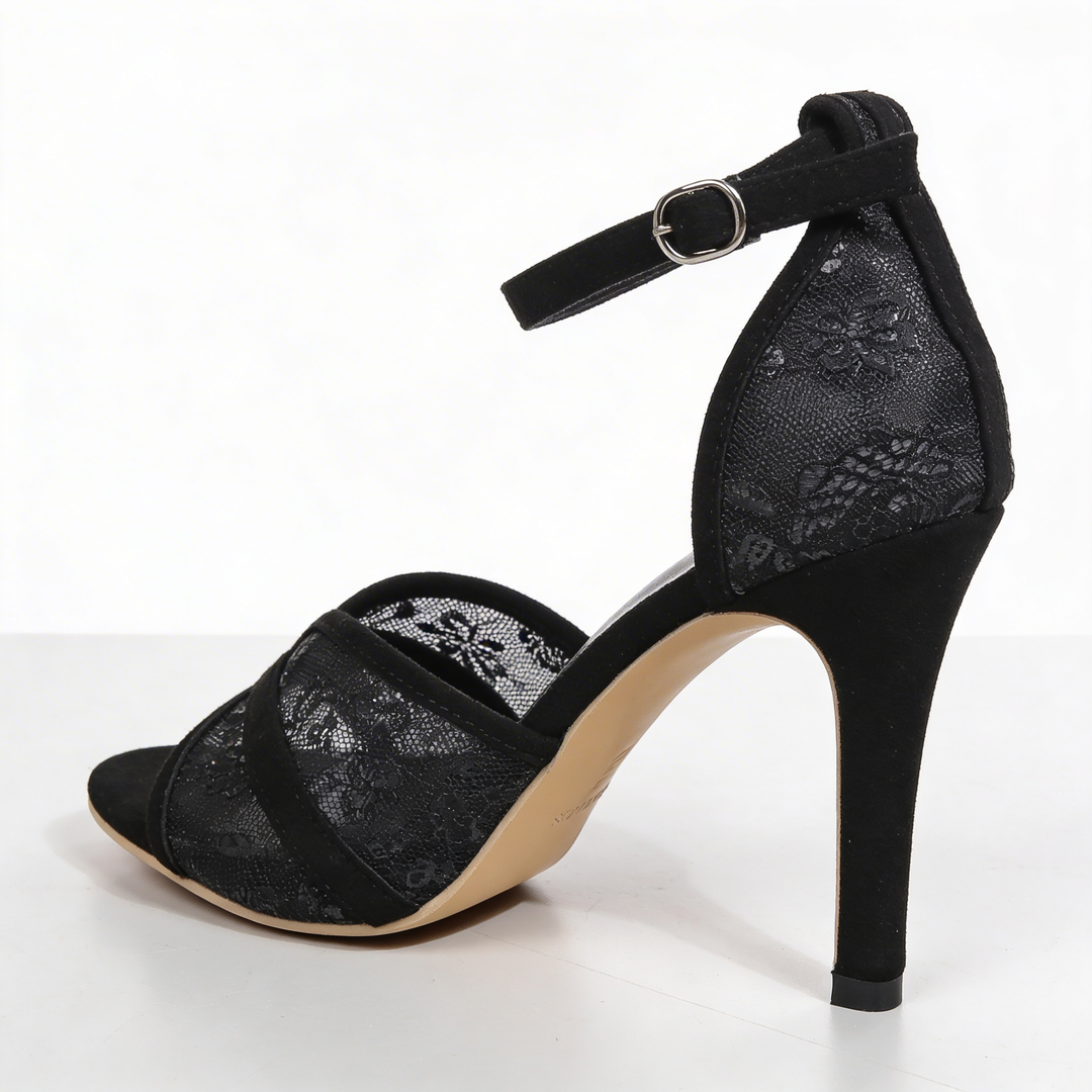 Violetta - Lace Stiletto Sandals