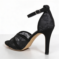 Violetta - Lace Stiletto Sandals