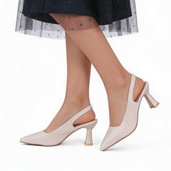 Guinevere - Sculpted Slingback Heels