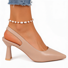 Guinevere - Sculpted Slingback Heels