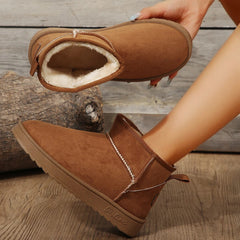 Amy - Sheepskin Ankle Boots — Chestnut brown