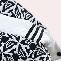 Cynthia - Geometric Cropped Puffer