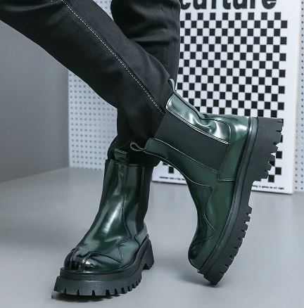 Bethany - Patent Chelsea Boots