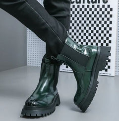 Bethany - Patent Chelsea Boots