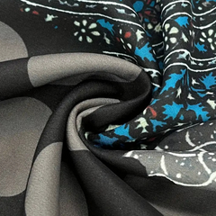 Scarlett - Patchwork Print Hooded Coat