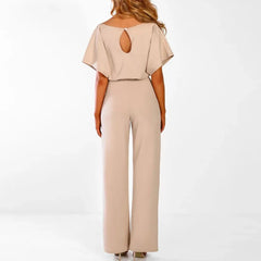 Evangeline - Belted Wide Leg Jumpsuit
