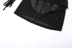 Samantha - Sheer Mesh Maxi Dress
