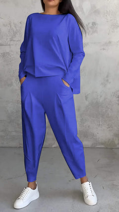 Wilhelmina - Jumper and Jogger Set — Dark Blue