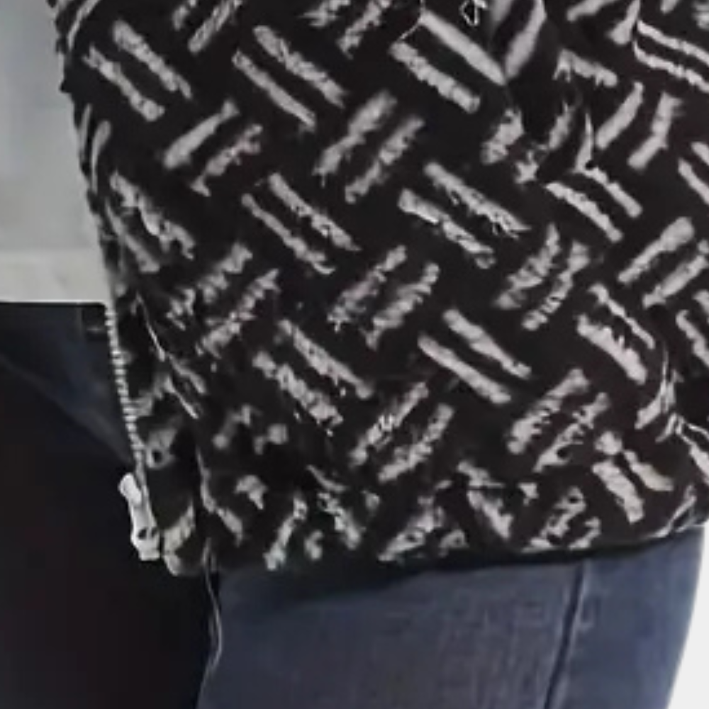 Cecilia - Patterned Fleece Jacket