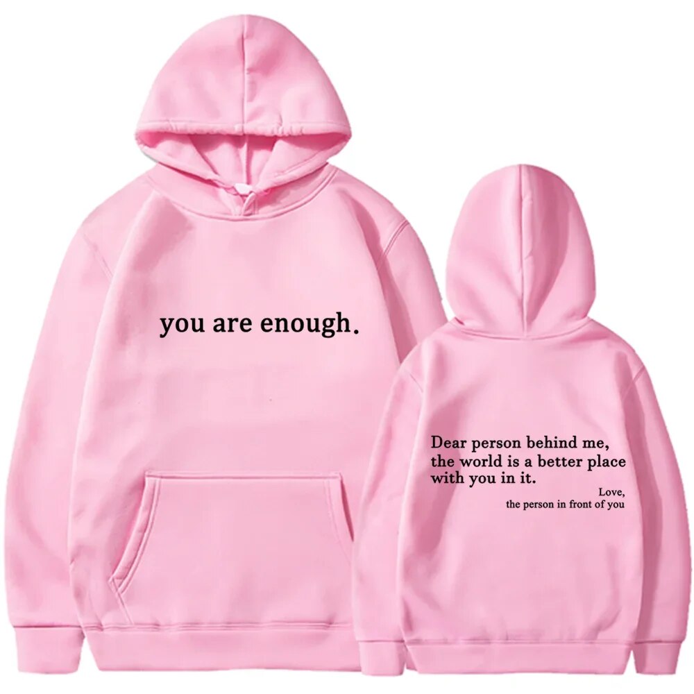 Phillip - Slogan Back Print Hoodie — Pink