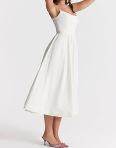 Virginia - Cami Midi Dress with Full Skirt
