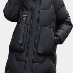 Georgie - Long Hooded Puffer Coat