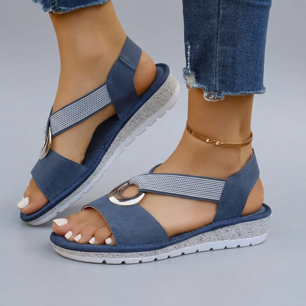 Colette - Elastic Crossover Sandals | Willa Melbourne