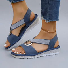 Colette - Elastic Crossover Sandals | Willa Melbourne