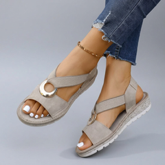 Colette - Elastic Crossover Sandals | Willa Melbourne
