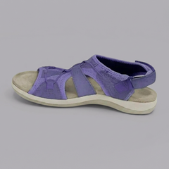 Rhiannon - Denim Velcro Sandals — Lavender