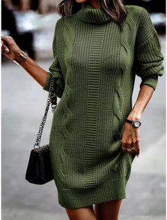 Fernanda - Cable Knit Jumper Dress