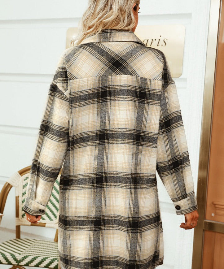 Marcella - Long Check Shacket