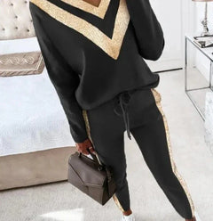 Seraphina - Chevron Trim Tracksuit