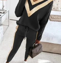 Seraphina - Chevron Trim Tracksuit