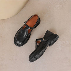 Anneliese - Brogue T-Bar Mary Jane Shoes
