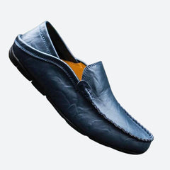 Alexander - Leather Driving Moccasins — Blue