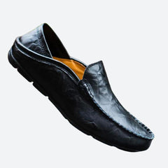 Alexander - Leather Driving Moccasins — Black