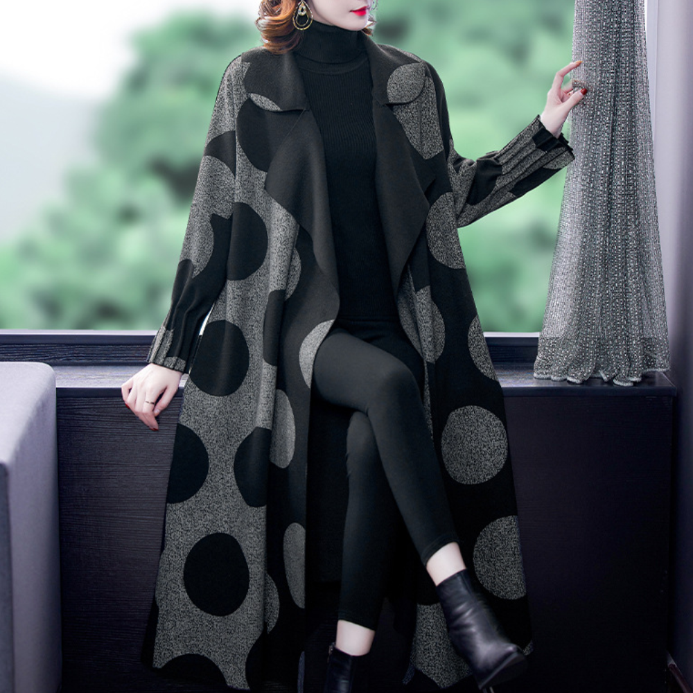 Chelsea - Polka Dot Longline Coat