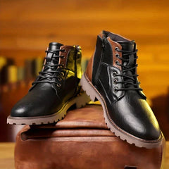 Florence - Leather Lace up Work Boots
