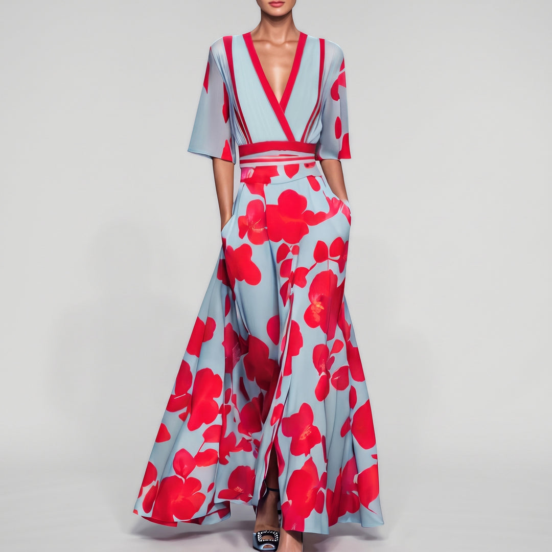 Olivia - Poppy Print Maxi Dress