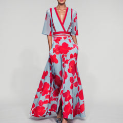 Olivia - Poppy Print Maxi Dress