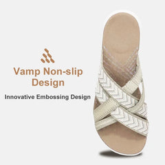 Charmaine - Woven Cross Strap Sandals