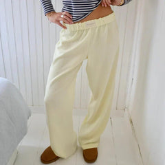 Samantha - Ribbed Lounge Joggers — Yellow
