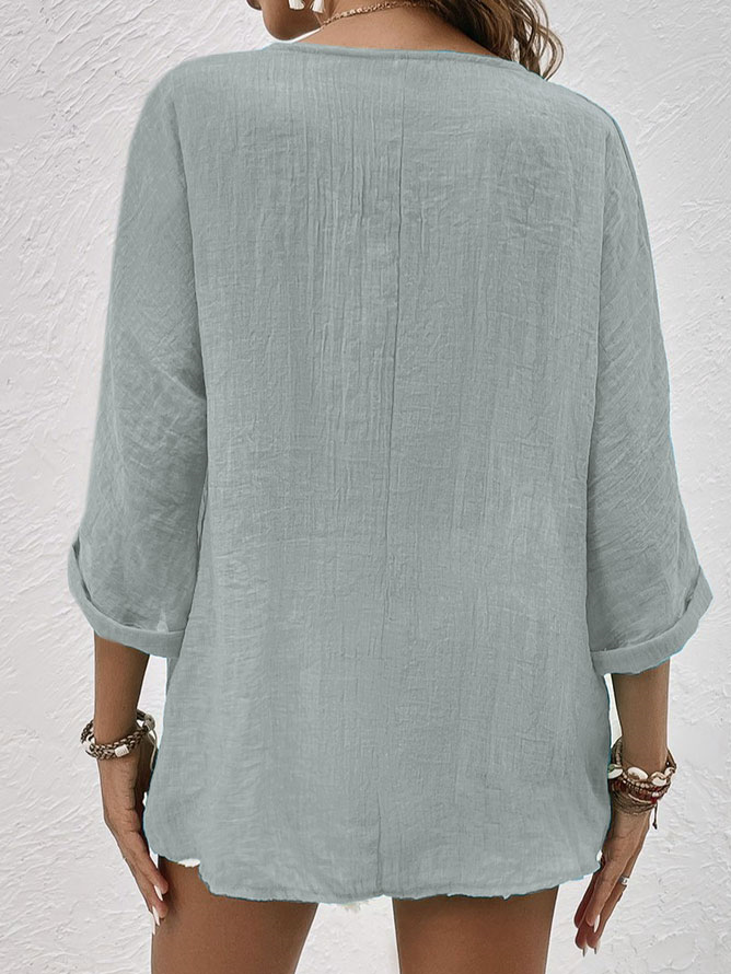 Ava - Linen Button Down Shirt