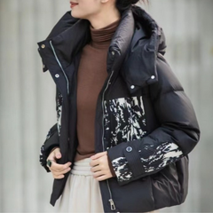 Nikita - Puffer with Fur Panel