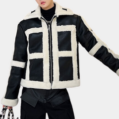 Wyatt - Sherpa Panel Jacket — Black