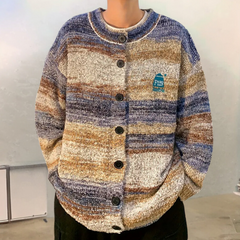 Lindsay - Striped Button Cardigan