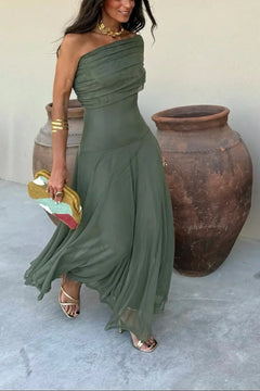Dominique - One Shoulder Maxi Dress
